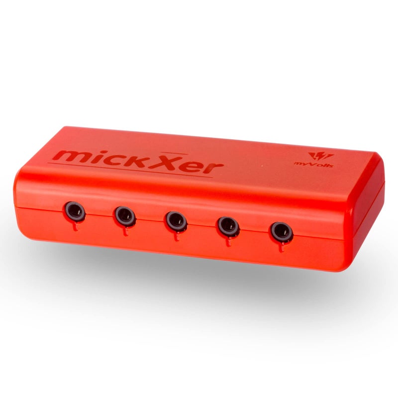 MyVolts mickXer 5-Way Passive Mixer with Noise Filtering - Go-Faster Red - Image 1
